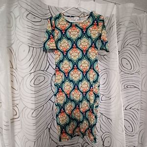 Lularoe Julia pencil dress damask print